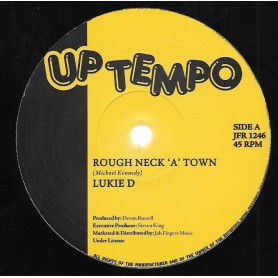 (12") LUKIE D - ROUGH NECK A TOWN / LOVE WILL FIND A WAY