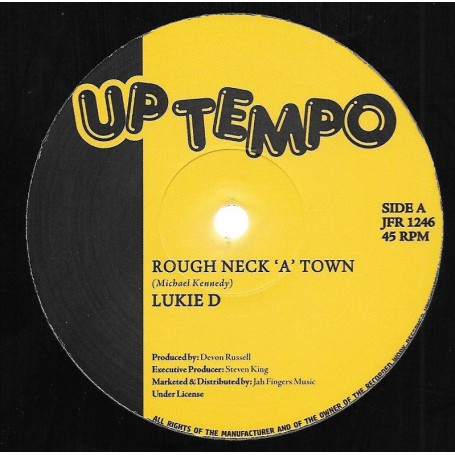 (12") LUKIE D - ROUGH NECK A TOWN / LOVE WILL FIND A WAY