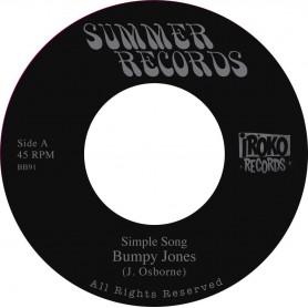 (7") BUMPY JONES AKA JOHNNY OSBOURNE / SIMPLE SONG / JAH JAH SYMPHONY IN B MINOR