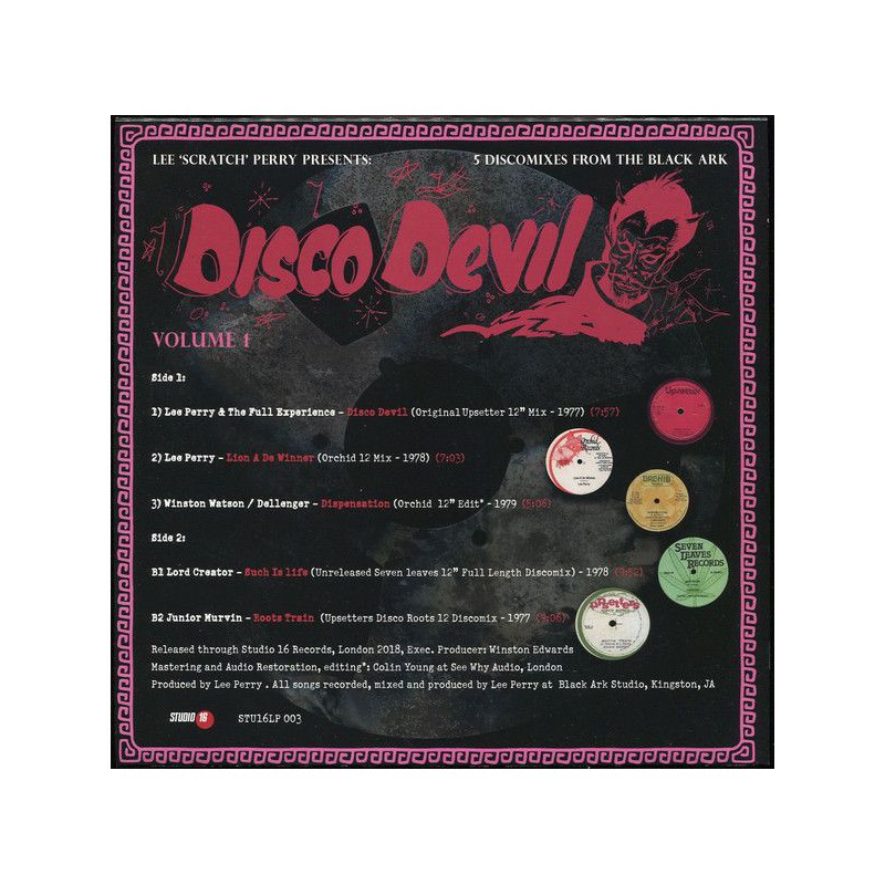 LP) LEE SCRATCH PERRY - DISCO DEVIL VOL.1 : 5 CLASSIC DISCOMIXES