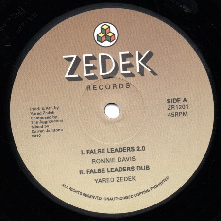 (12") RONNIE DAVIS - FALSE LEADERS 2.0 / MAXIM BUTLER - TRAVELING