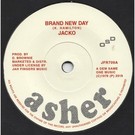 (7") JACKO - BRAND NEW DAY / BRAND NEW VERSION