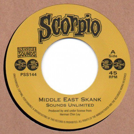 (7") SOUNDS UNLIMITED - MIDDLE EAST SKANK / AUGUSTUS PABLO - SONG OF THE EAST