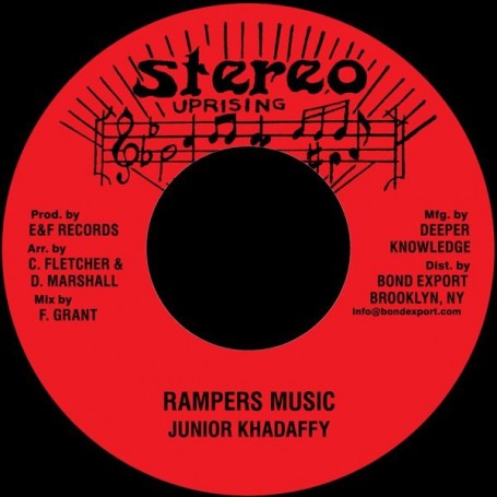 (7") JUNIOR KHADAFFY - RAMPERS MUSIC / VERSION