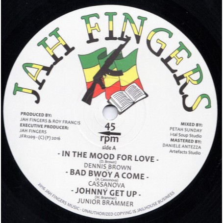 (12") DENNIS BROWN - IN THE MOOD FOR LOVE / BUNK I FEAT JNUNIOR BRAMMER - NO TIME TO WASTE