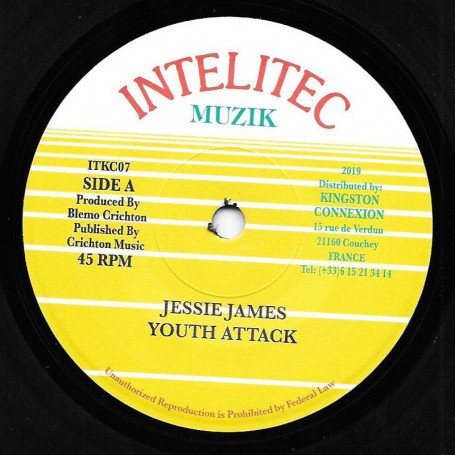 (7") JESSIE JAMES - YOUTH ATTACK / VERSION
