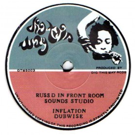 (7") PETER ABDUL & THE ABENG MUSICAL BOX - INFLATION / RUSS D IN FRONT ROOM SOUNDS STUDIO - INFLATION DUBWISE