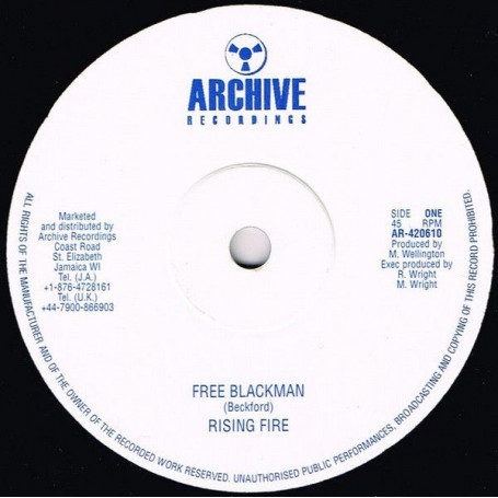 (10") RISING FIRE - FREE BLACKMAN / VERSION