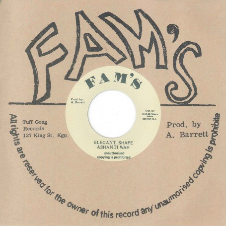 (7") ASHANTI WAH ‎– ELEGANT SHAPE /FAMILY MAN - ELEGANT DUB