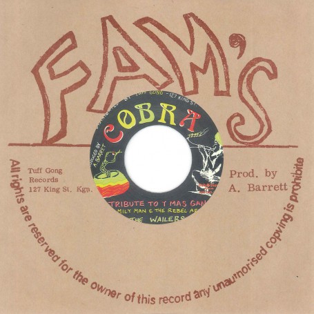 (7") FAMILY MAN & THE REBEL ARMS THE WAILERS ‎– TRIBUTE TO Y MAS GAN / STEPPERS ROCK