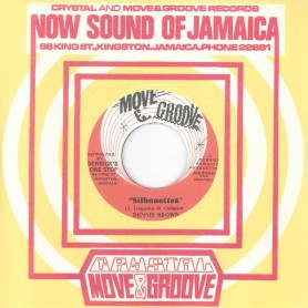 (7") DENNIS BROWN ‎– SILHOUETTES / CRYSTALITES, AUGUSTUS PABLO - BASS & DRUM VERSION