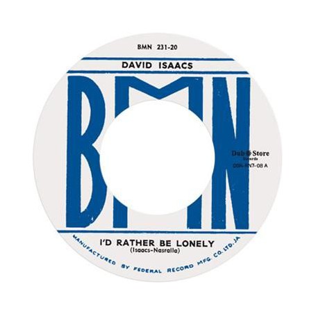 (7") DAVID ISAACS ‎– I'D RATHER BE LONELY / SEE THAT MAN