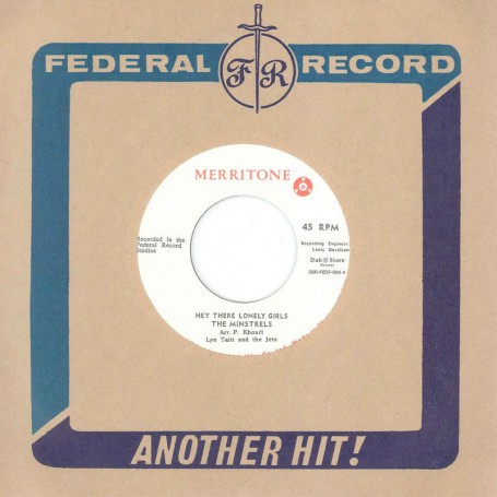 (7") THE MINSTRELS WITH LYNN TAITT & THE JETS ‎– HEY THERE LONELY GIRLS / HEY THERE LONELY GIRLS (ACAPELLA)