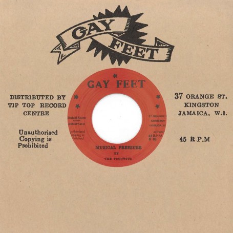 (7") THE FUGITIVES ‎– MUSICAL PRESSURE - ALTERNATIVE TAKE