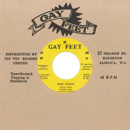 (7") JUNIOR SOUL WITH LYN TAITT & THE JETS ‎– MISS CUSHIE / MISS CUSHIE (ALTERNATE TAKE)