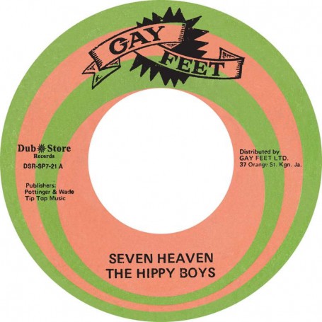 (7") THE HIPPY BOYS ‎– SEVEN HEAVEN / SEVEN HEAVEN (ALTERNATIVE TAKE)