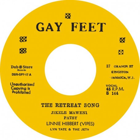 (7") PATSY, LYN TATE & THE JETS - THE RETREAT SONG  / LESLIE BUTLER & COUNT OSSIE  ‎– THE CALL OF THE DRUMS RHYTHM 1