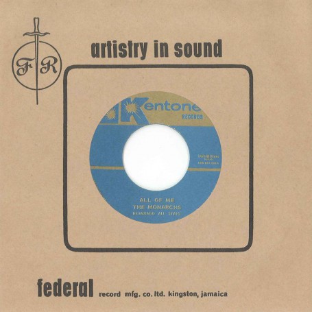 (7") THE MONARCHS & DRUMBAGO ALL STARS - ALL OF ME / SNEER TOWNERS ‎– YOU SAY ME SAY