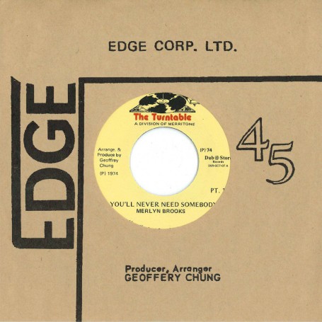 (7") MERLYN BROOKS ‎– YOU'LL NEVER NEED SOMEBODY