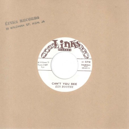 (7") KEN BOOTHE ‎– CAN'T YOU SEE / I REMEMBER SOMEONE