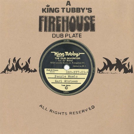 (7") EARL SIXTEEN ‎– PEOPLE MUSIC / KING TUBBYS - CONQUERING LION VERSION