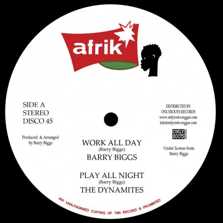 (12") BARRY BIGGS - WORK ALL DAY / CLARENCE WEARS - WORKING MOOD