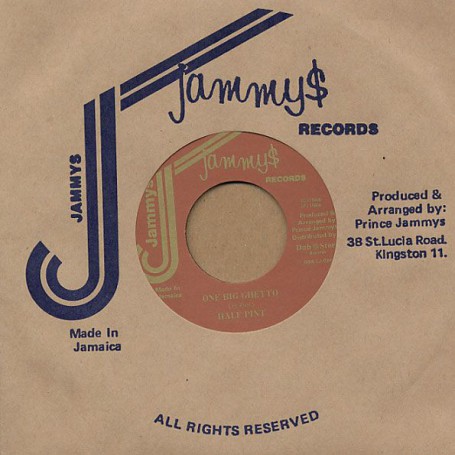 (7") HALF PINT - ONE BIG GHETTO  / TONTO IRIE ‎– RAM UP EVERY CORNER