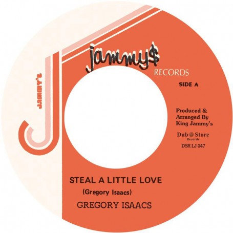 (7") GREGORY ISAACS ‎– STEAL A LITTLE LOVE / VERSION