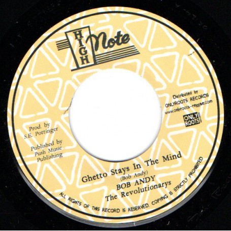 (7") BOB ANDY - GHETTO STAYS IN THE MIND / THE REVOLUTIONARIES - GHETTO DUB