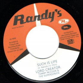 (7") LORD CREATOR - SUCH IS LIFE / COME DOWN 68