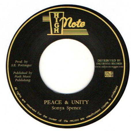 (7") SONYA SPENCE - PEACE & UNITY / VERSION