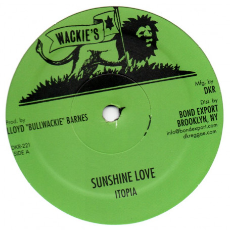 (12") ITOPIA -SUNSHINE LOVE / KEEP A ROCKING / GET OVER