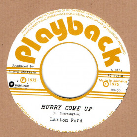 (7") LAXTON FORD - HURRY COME UP / CHARMERS ALL STAR - INSTRUMENTAL VERSION