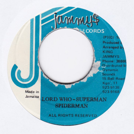 (7") SUPERMAN & SPIDERMAN - LORD WHO / VERSION