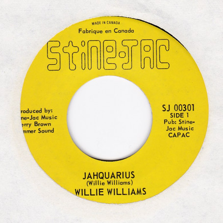 (7") WILLIE WILLIAMS - JAHQUARIUS / JAH VERSION