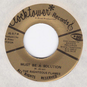 (7") THE RIGHTEOUS FLAMES - MUST BE A SOLUTION / REVOLUTION DUB