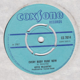 (7") KEITH MCCARTHY - EVERYBODY RUDE NOW / THE BASES - BEWARE