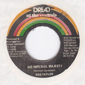 (7") ROD TAYLOR - HIS IMPERIAL MAJESTY / MICKEY DREAD - AFRICAN ANTHEM DREAD ALL THE WAY