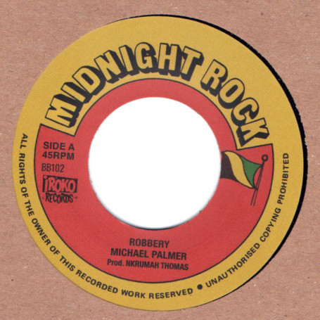 (7") MICHAEL PALMER - ROBBERY / VERSION