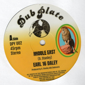 (12") EARL 16 DALEY - MIDDLE EAST / DUBMASTA - MIDDLE EAST DUB