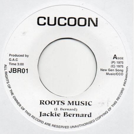 (7") JACKIE BERNARD - ROOTS MUSIC / VERSION