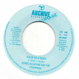 (7") DENNIS ALCAPONE & THE ETHIOPIANS - SOLID AS A ROCK / MIGHTY SOUL REBELS - JUDGEMENT DAY IS NEAR