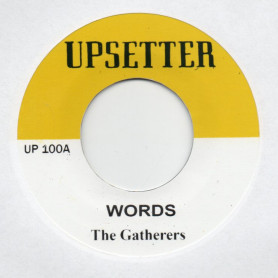 (7") THE GATHERERS - WORDS / VERSION