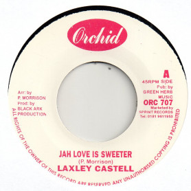 (7") LACKSLEY CASTELL - JAH LOVE IS SWEETER / KING TUBBY DUB