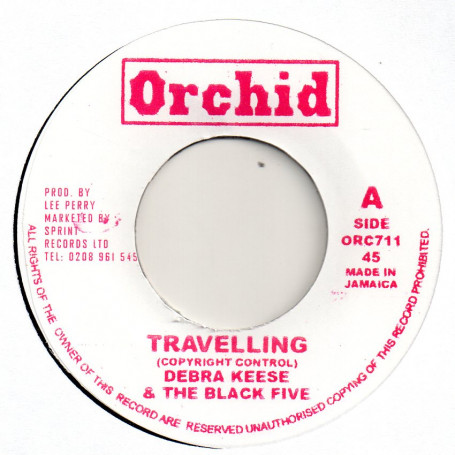 (7") DEBRA KEESE & THE BLACK FIVE - TRAVELLING / THE UPSETTERS - NYMBIA DUB