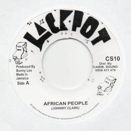 (7") JOHNNY CLARKE - AFRICAN PEOPLE / KING TUBBY & THE AGGROVATORS - DUB