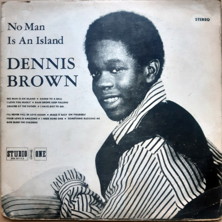 (LP) DENNIS BROWN - NO MAN IS AN ISLAND