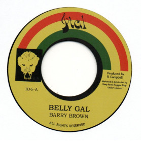 (7") BARRY BROWN - BELLY GAL / BELLY DUB
