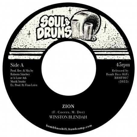 (7") WINSTON BLENDAH - ZION / LONE ARK RIDDIM FORCE - AMBASSAH DUB