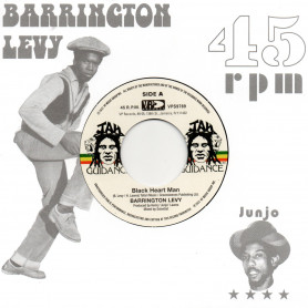(7") BARRINGTON LEVY - BLACK HEART MAN / ROOTS RADICS - ROUND EIGHT
